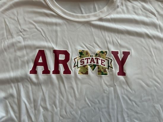 Picture of MSU ARMY ROTC Shirt (White, Dry Fit)